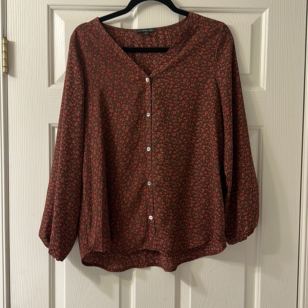 Floral West Kei blouse from stitch fix